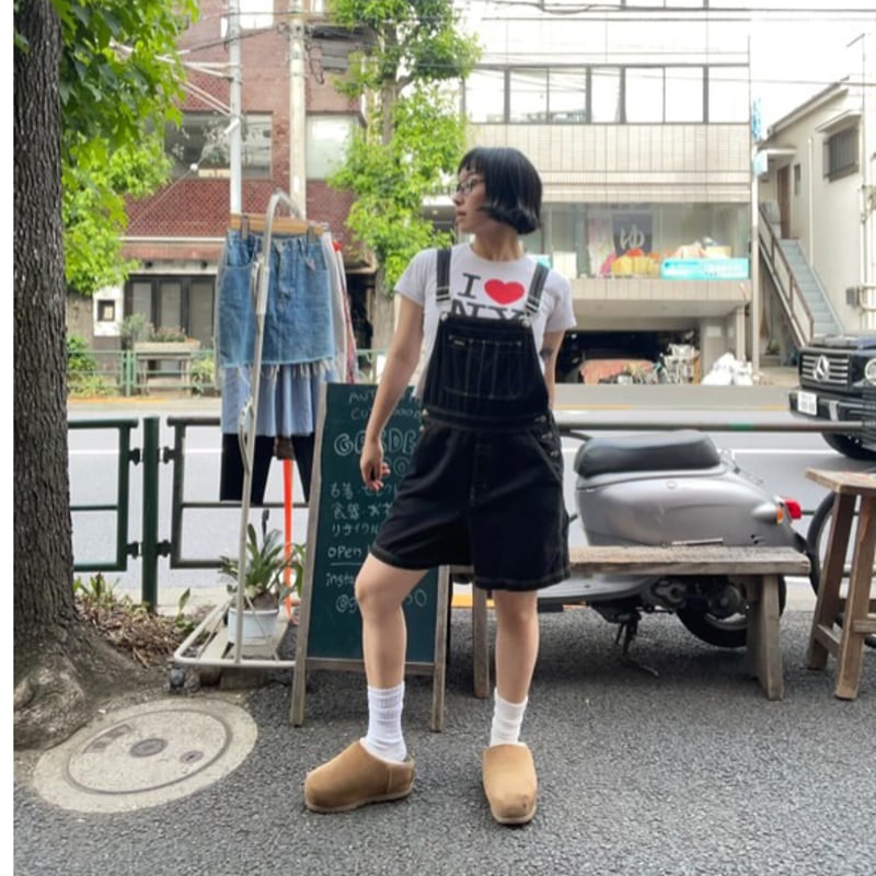 USED] ”GAP”♡BLACK SHORTオーバーオール | garden730