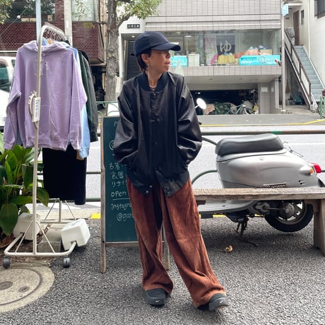 [USED] BASKET BALL 🏀 サテン スタジャン 🖤