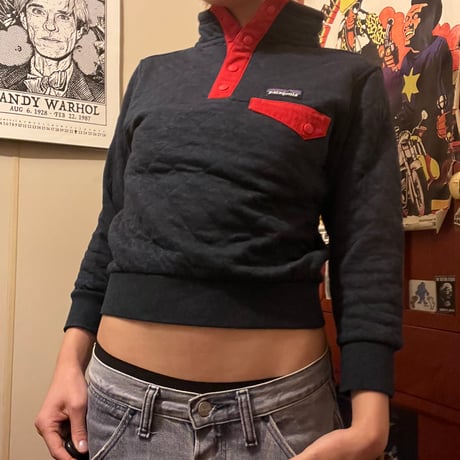 [USED]”Patagonia”キルティング HALF BUTTON JKT
