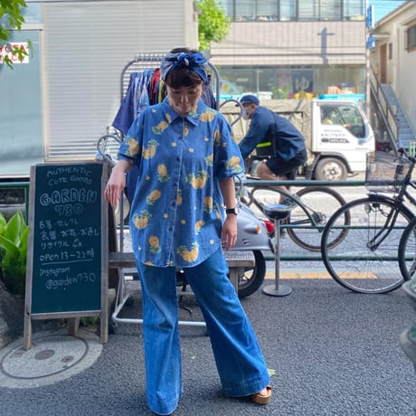 [USED] パイナッポー DENIM シャツ