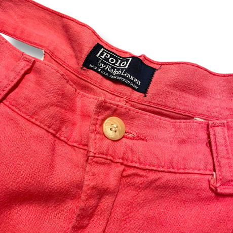 [USED] Polo Ralph Lauren 2タック LINEN SHORT