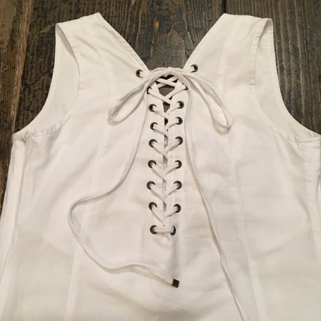 [USED] white COTTON miniワンピース