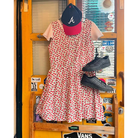 [USED] かわいい花柄 POLYワンピ