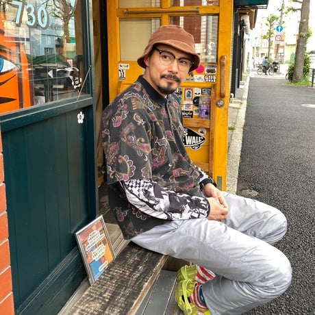 [USED] BLACK ペイズリー POLO