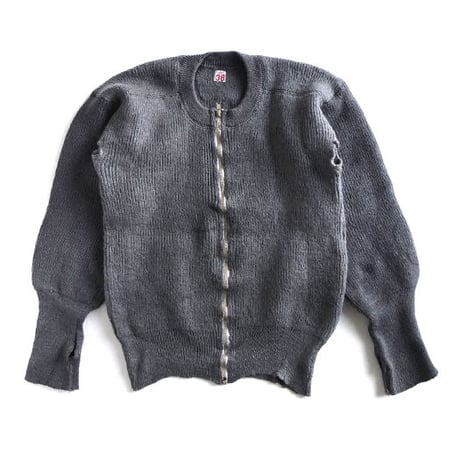 [USED] 指つき vintage ARMY ZIPカーディガン