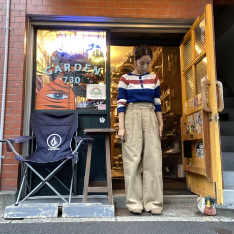 [USED] Vintage Searsマルチボーダーのリブニット