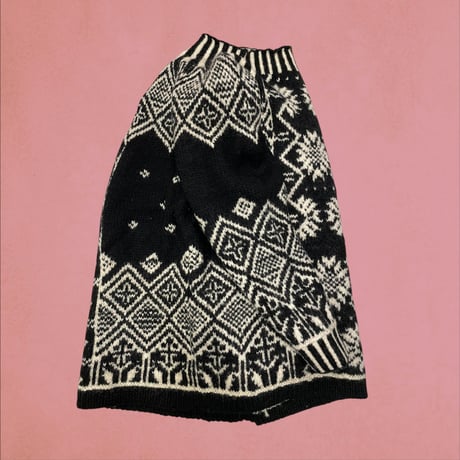 [USED]  ハイネックノルディック柄 KNIT