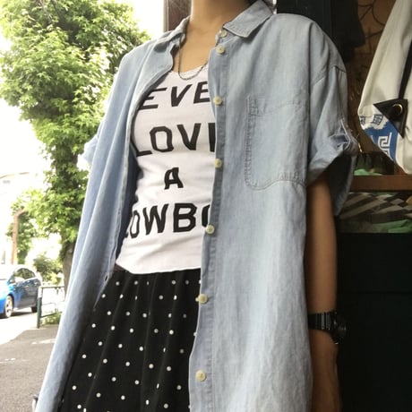 [USED] EddieBauer デニム半袖シャツ
