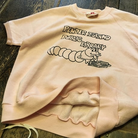 [USED] OLD 半袖 SWEAT イモムシ Print
