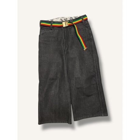 [USED] "BEN DAVIS" GORILLA CUT BLACK DENIM