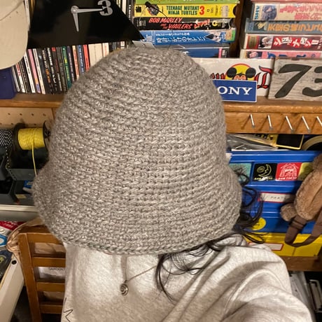 [USED] ライトグレー🦭ニットハット