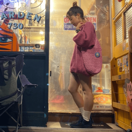 [USED] モコモコPINK モヘアニット