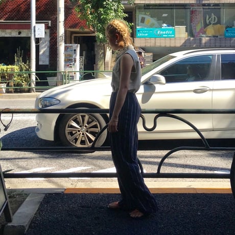 [USED] 縄模様のSILKパンツ