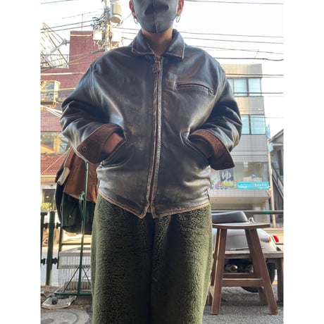 [USED] OLD "GUESS" Leather JKT
