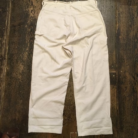 [USED] Vintage  COTTON ペインターパンツ WHITE