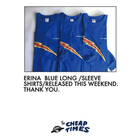 [CHEAP TIME$]  袖ロゴ ロンTee -ELINA