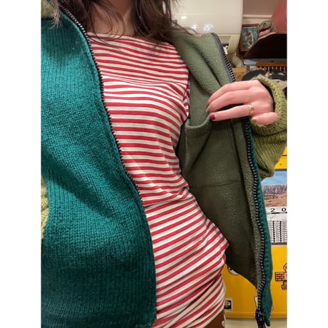 [USED]Green knit outer♻️♥️