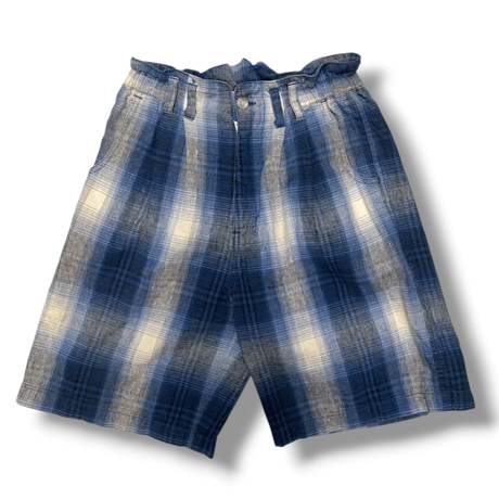 [USED] BLUE チェックハーフPANTS
