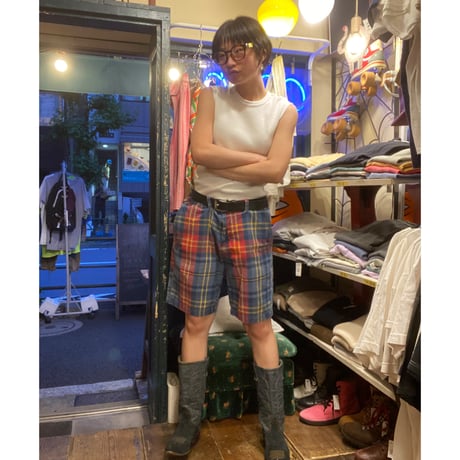 [USED]Tommy Hilfiger チェックshorts w33