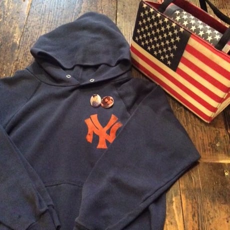 [USED] OLD NYヤンキース ロゴPARKA