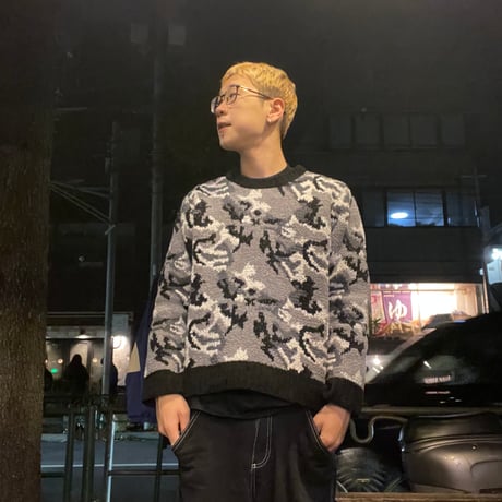 [USED] CITY CAMO モールヤーンニット