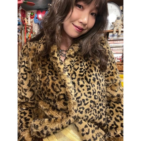 [USED] FAKE レオパード柄コート
