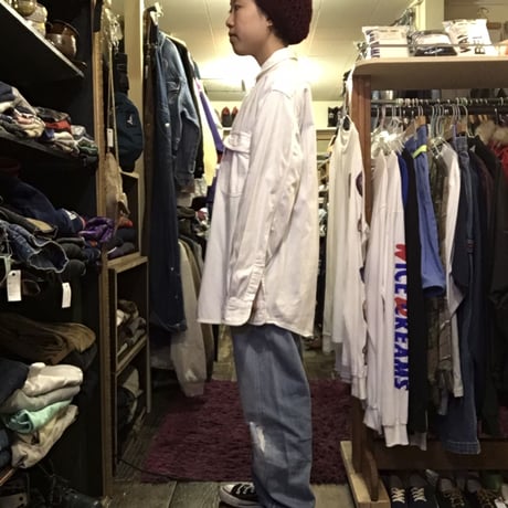 [USED] Levi's WHITE cottonシャツ