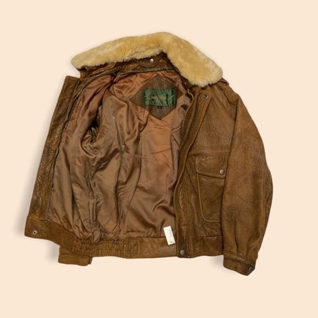 [USED] レザー ボアJKT