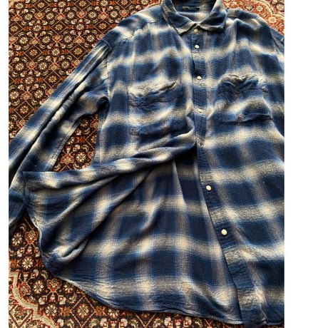 [USED] オンブレチェック レーヨンSHIRTS
