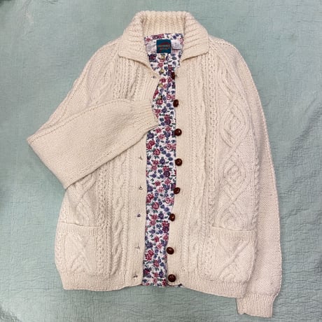 [USED] ケーブル編みニットカーディガン