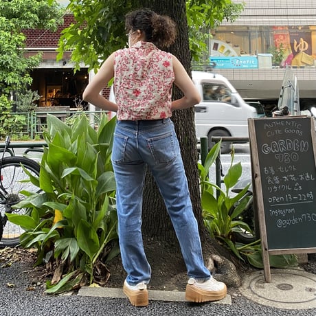 [DEADSTOCK] LINEN ノースリーブシャツ