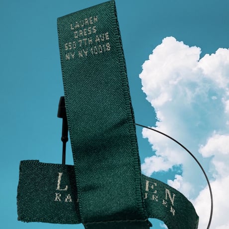 [USED]  LAUREN白編み生地ワンピース