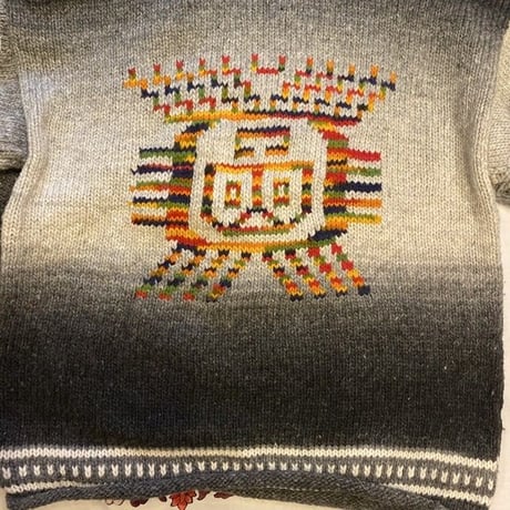 [USED] 南米 HAND MADE ざっくりニット 