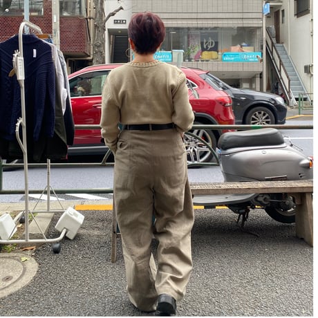 [USED] RalphLauren千鳥柄 loose 2タックパンツ