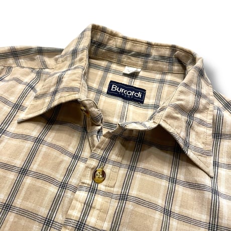 [USED] BURCARDI COTTON チェックシャツ