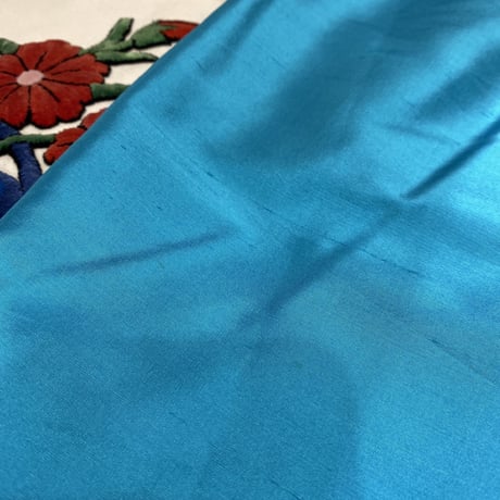 [USED] TURQUOISE 100% SILK PANTS♡