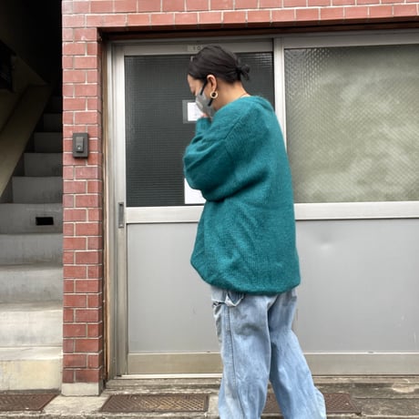 [USED] モヘア調 ニットカーディガン