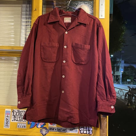 [USED]  vintage  バーガンディ シャツ