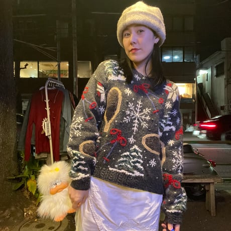 [USED]"REI" winter handmade knit 🎄
