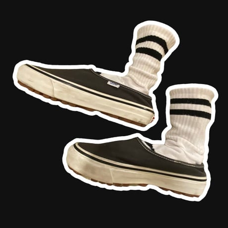 [USED] "VANS" CANVAS SLIP-ON MULE