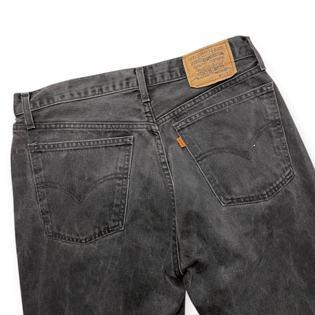 [USED] Euro Levi's 膝下 DENIM SHORTS orange tab BLK!🍊🖤