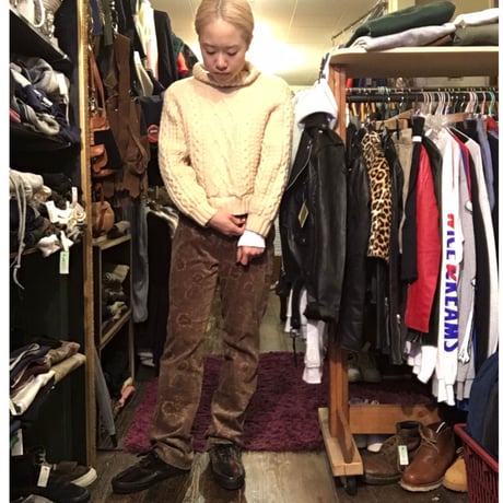 [USED] 絨毯風 ベロアPANTS