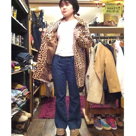 [USED] やさしい〜動物柄フェイクファーコート