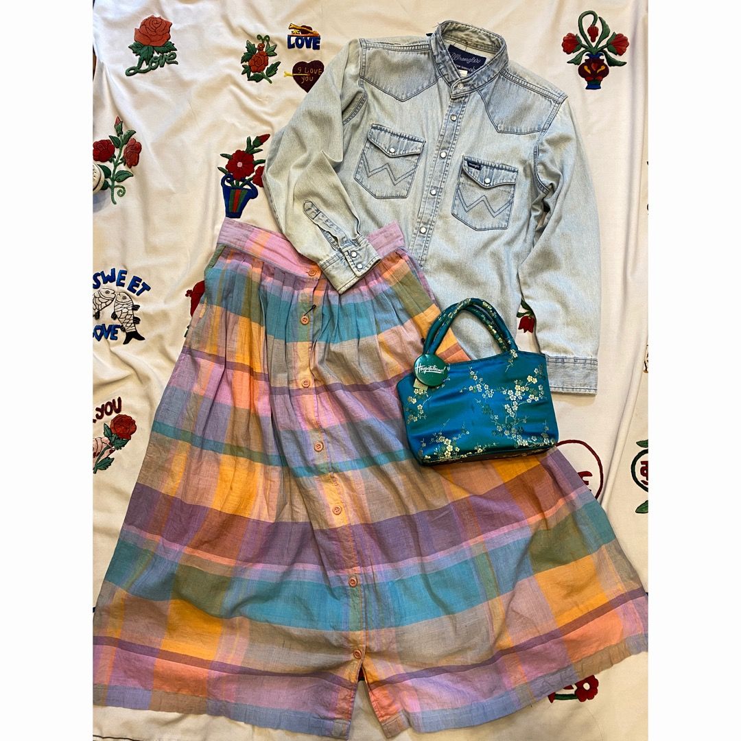 USED] Wrangler ノーカラー デニムシャツ | garden730