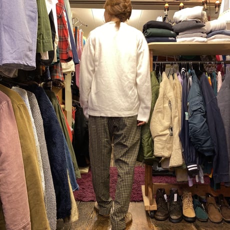 [USED] チェック柄テーパードPANTS♡