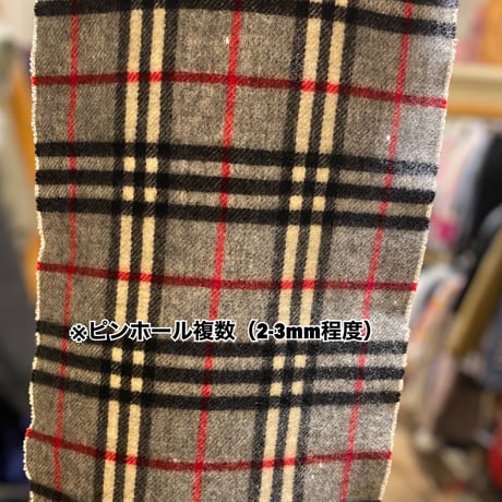 [USED]"Burberry" グレー♡チェックマフラー