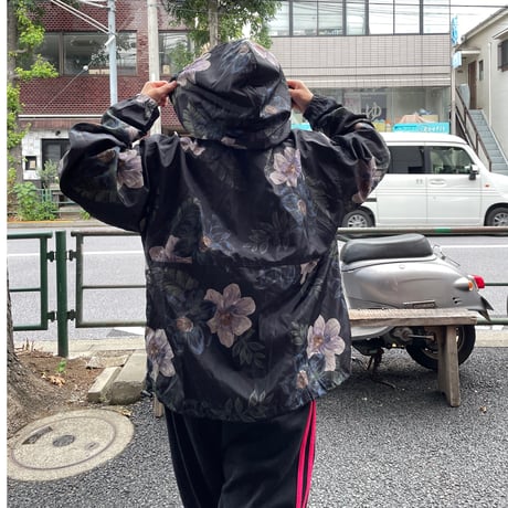 [USED] 花柄NYLON アノラックパーカー🌼