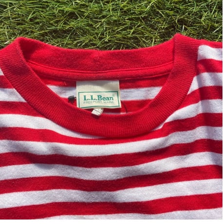 [USED] L.L.Bean ボーダーTee❤️Made in U.S.A