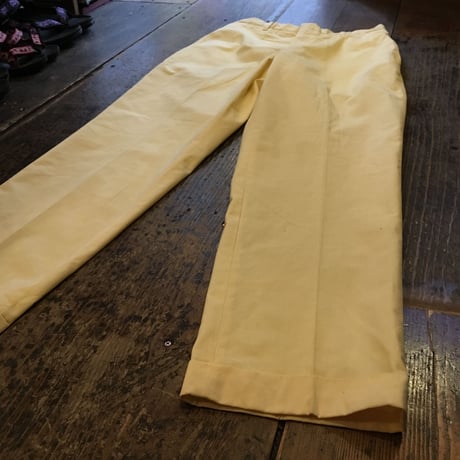 [DEADSTOCK] vintage YELLOWスラックス
