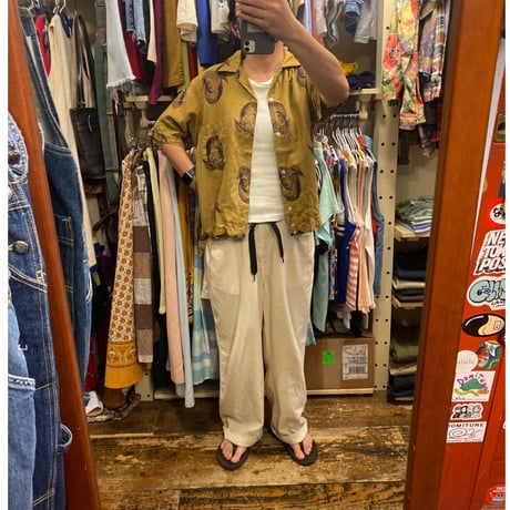 [USED] 60~70's CUMPUS vintage 渋柄シャツ